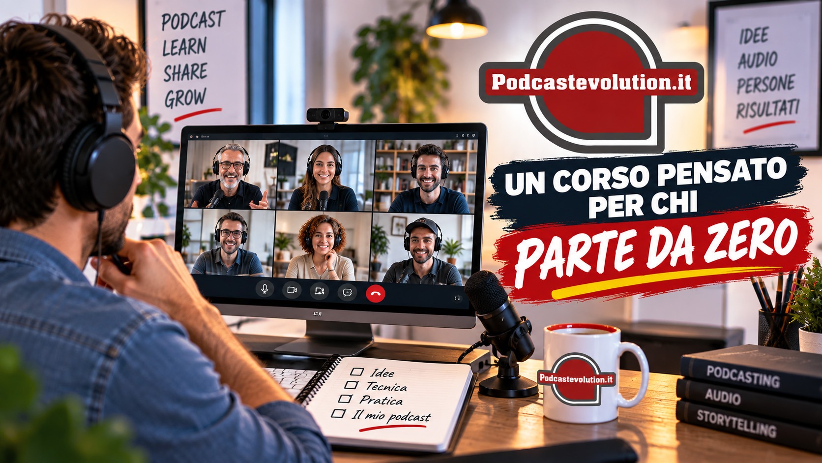 Podcastevolution un corso pensato per chi parte da zero